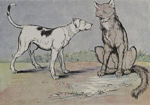 Волк и собака. Инсценировка басни Жана де Лафонтена