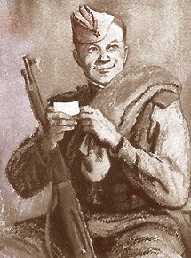 Василий Теркин, русский солдат