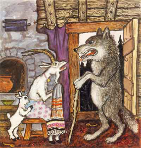 Козлята и волк. Басня Олеси Емельяновой