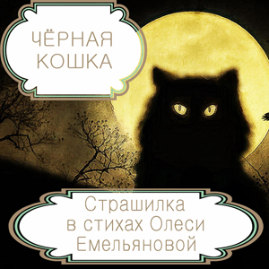 Чёрная кошка – детская страшилка на новый лад в стихах Олеси Емельяновой. Читать сказки из сборника «13 страшных историй».