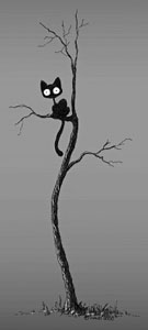 Кот на дереве. Басня Олеси Емельяновой
