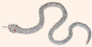 Змея - плетение из фольги - своими руками. Символ 2013 года. Мастер-класс Олеси Емельяновой