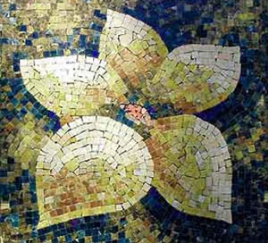 Декоративная мозаика - цветок