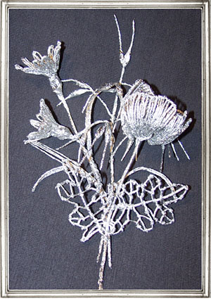 Галерея работ в технике плетения из фольги Олеси Емельяновой. Полевые цветы